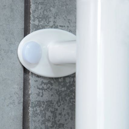 Elektrische handdoekradiator met thermostaat ARABESQUE 196W/230V 81,8 cm IP44 wit