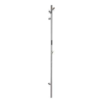 Elektrische handdoekradiator, staafmodel, glanzend chroom
