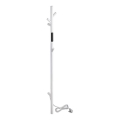Elektrische handdoekradiator, stangmodel, 118 cm, 30 W, wit