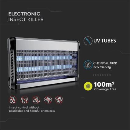 Elektrische Insectenverdelger 2x 15W / 230V 100m2