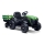 Elektrische tractor met kar 2x30W/7000 mAh zwart/groen + afstandsbediening