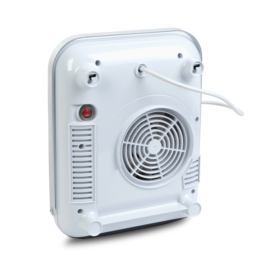 Elektrische wandverwarmer met handdoekhouder 2000W/230V IP22 wit + afstandsbediening