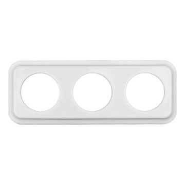 Elhard - Keramisch retro 3-voudig frame, wit