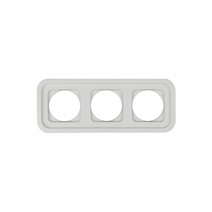 Elhard - Keramisch retro 3-voudig frame, wit