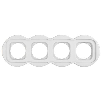 Elhard - Keramisch retro-frame 4-voudig, wit