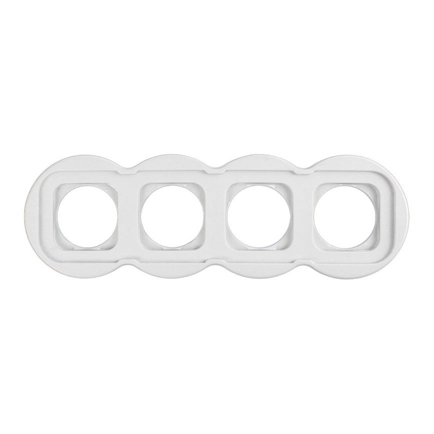 Elhard - Keramisch retro-frame 4-voudig, wit