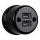 Elhard - Keramisch retro-wandstopcontact 2xUSB-A zwart