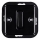 Elhard - Keramische retro enkelschakelaar zonder afdekraam nr. 1/0 zwart