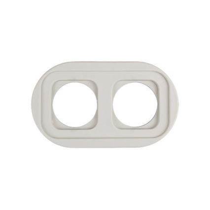 Elhard - Keramische retro schakelaar nr. 1 en 230V stopcontact met wit frame