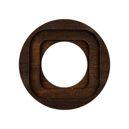 Elhard - Retro houten fotolijst, eenvoudig, donker hout