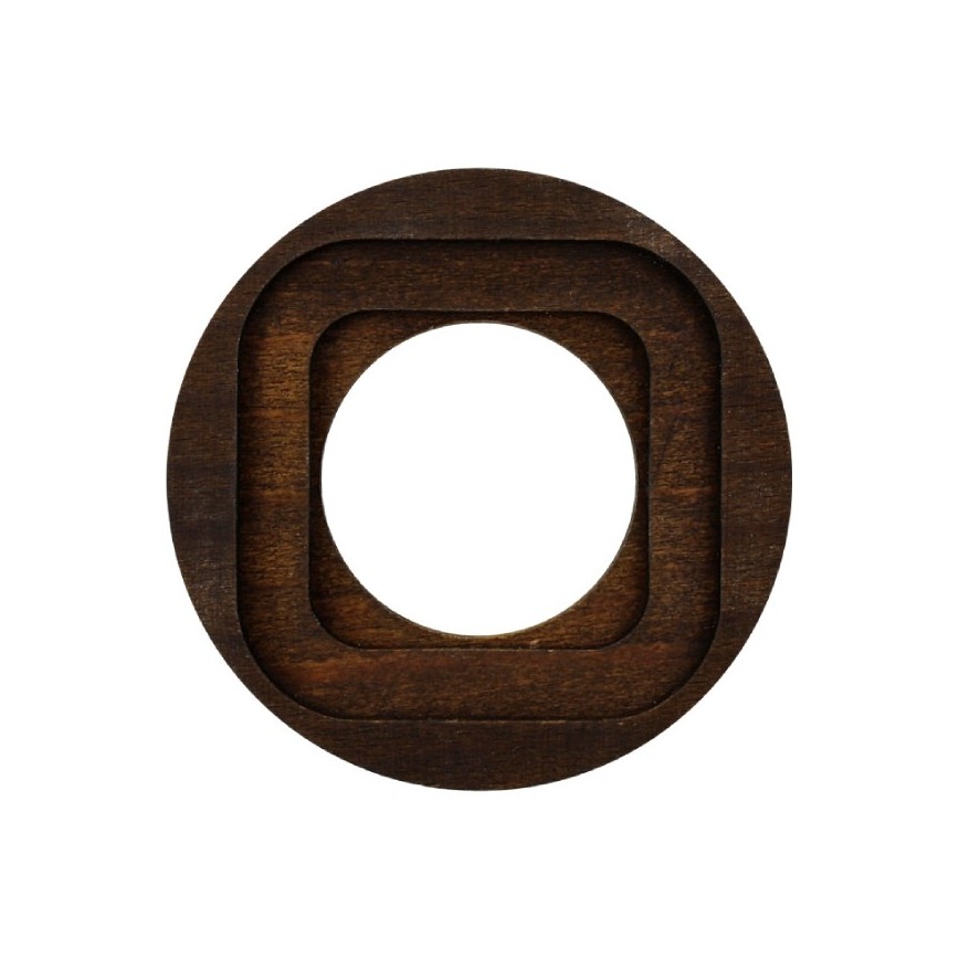 Elhard - Retro houten fotolijst, eenvoudig, donker hout