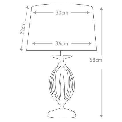 Elstead - Tafellamp AEGEAN 1xE27/60W/230V goud