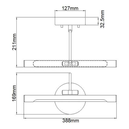 Elstead ALTON-PL-S-BLK - LED Schilderij Lamp ALTON LED/6W/230V zwart