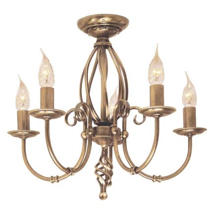 Elstead - Hanglamp aan een ketting ARTISAN 5xE14/60W/230V