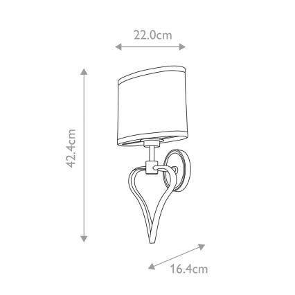Elstead BATH-FALMOUTH-FG - LED Badkamer wandlamp FALMOUTH 1xG9/3W/230V + LED/1W IP44