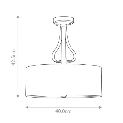 Elstead - LED Badkamer hanglamp met vaste pendel FALMOUTH 1xG9/3W/230V IP44 zwart/glanzend chroom