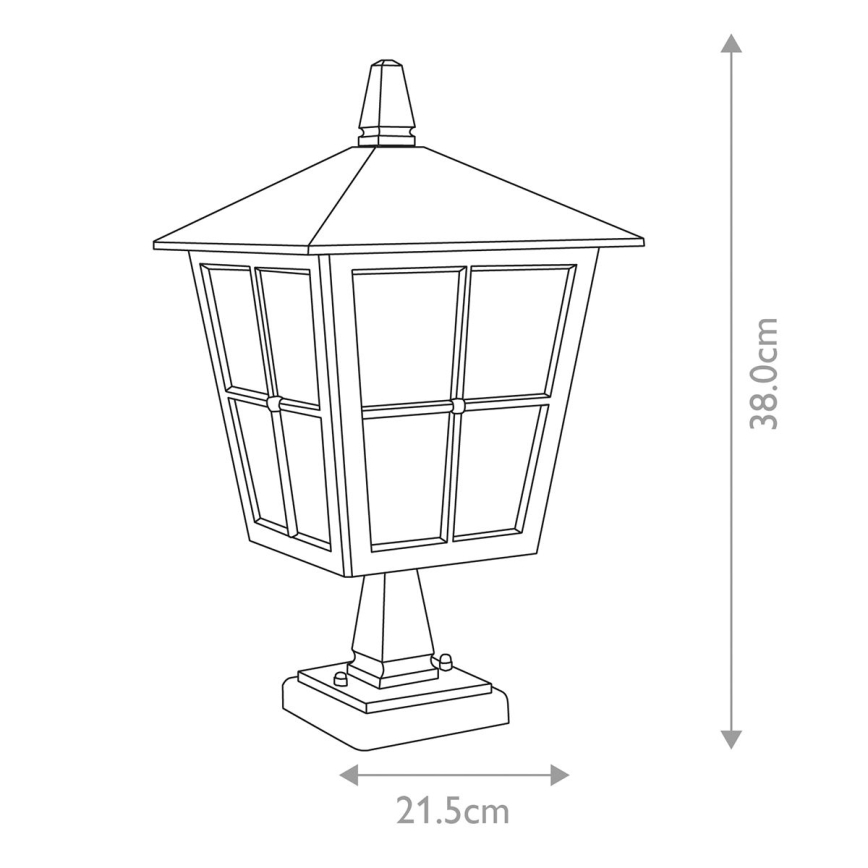 Elstead - Buitenlamp CANTERBURY 1xE27/100W/230V IP43