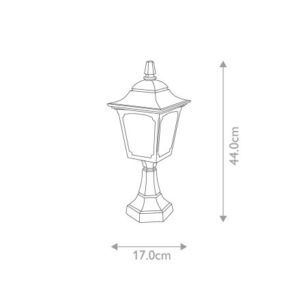 Elstead - Buitenlamp CHAPEL 1xE27/100W/230V IP44