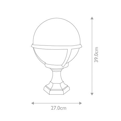 Elstead - Buitenlamp GLENBEIGH 1xE27/100W/230V IP44