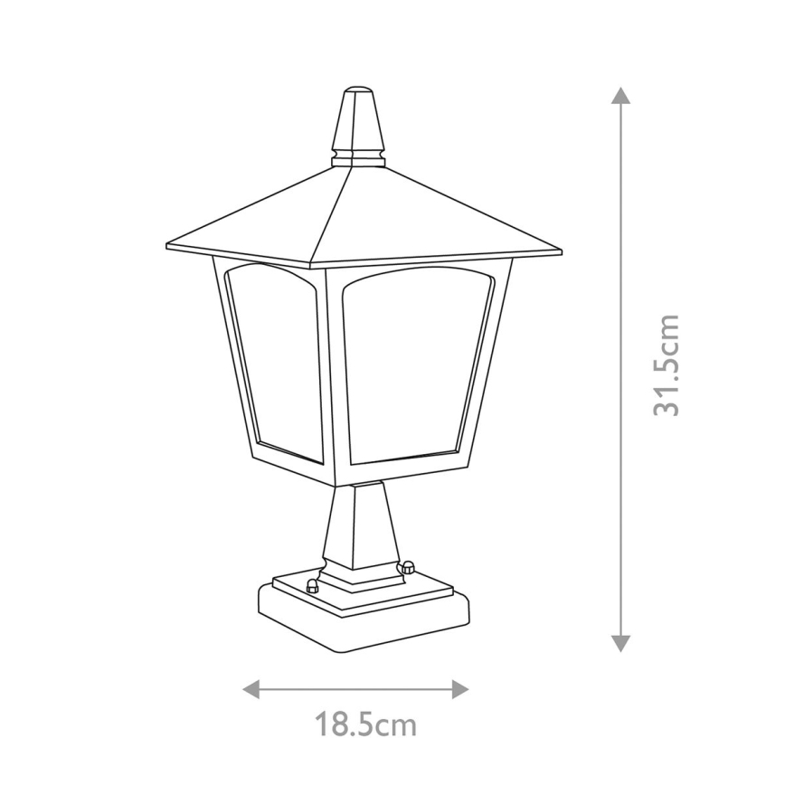 Elstead - Buitenlamp YORK 1xE27/100W/230V IP43