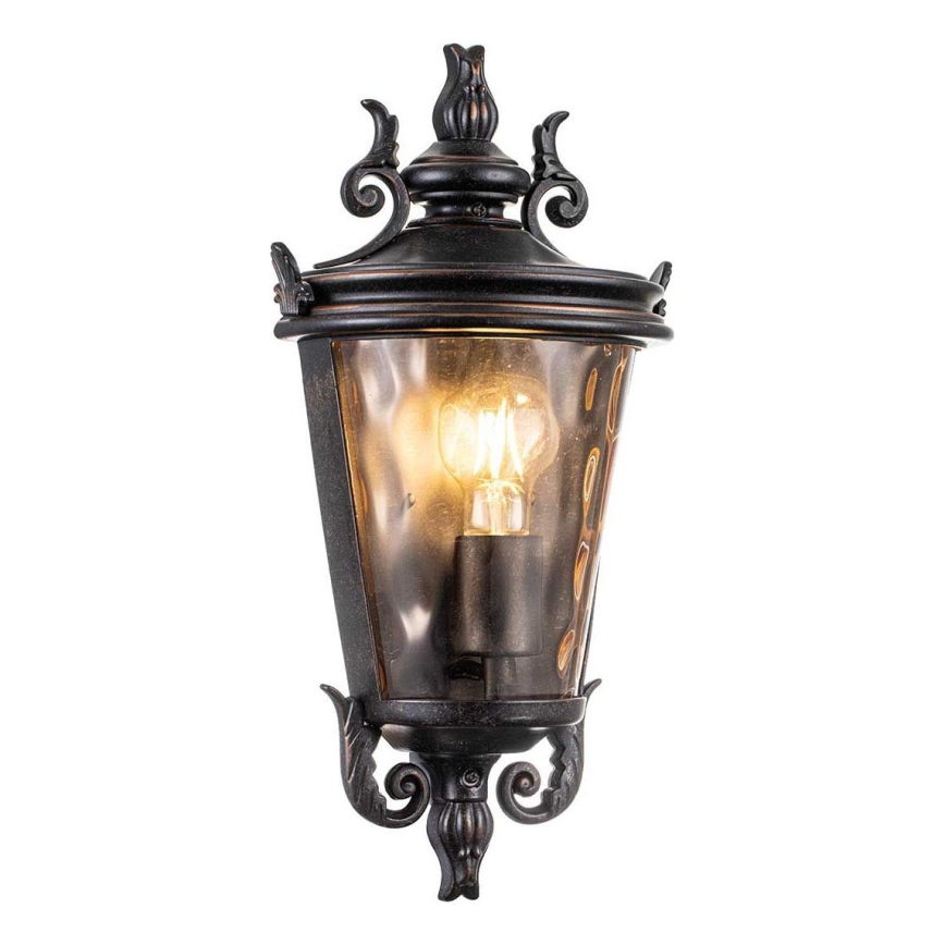 Elstead - Buitenwandlamp BALTIMORE 1xE27/60W/230V IP44 bronskleurig