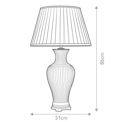 Elstead - Tafellamp DALIAN 1xE27/60W/230V