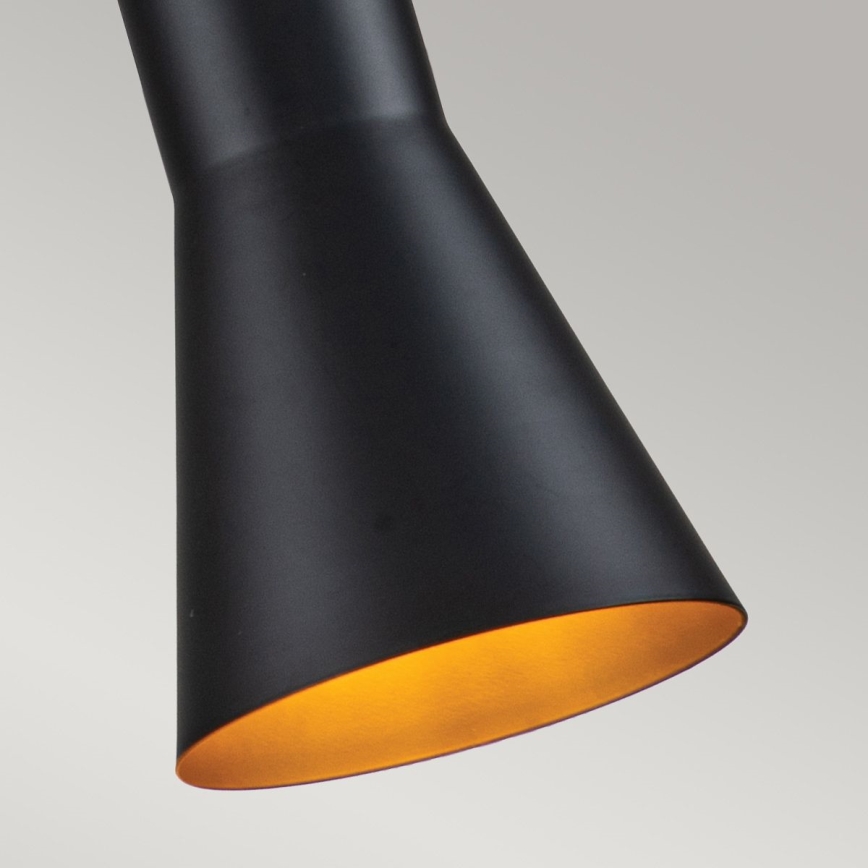 Elstead - Hanglamp aan een koord ETOILE 1xE27/60W/230V diameter 13,3 cm zwart
