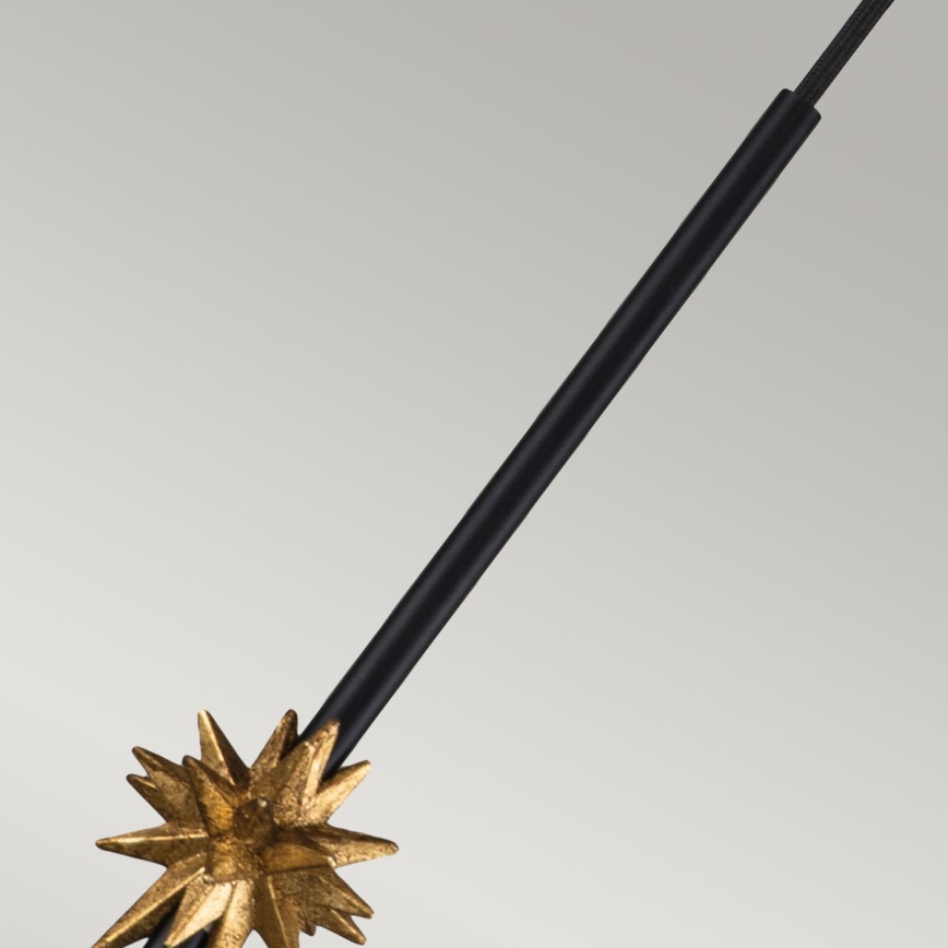 Elstead - Hanglamp aan een koord ETOILE 1xE27/60W/230V diameter 13,3 cm zwart