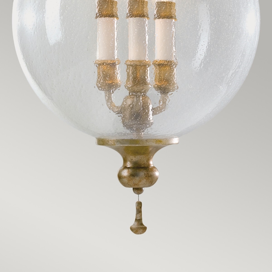 Elstead FE-ARGENTO-P - Hanglamp aan een ketting ARGENTO 3xE14/60W/230V