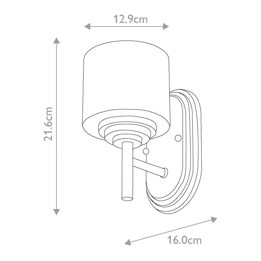Elstead FE-MALIBU1-BATH - LED Badkamer wandlamp MALIBU 1xG9/3W/230V IP44