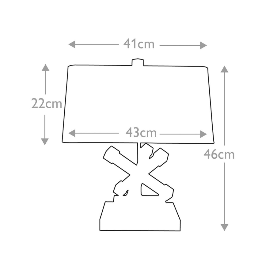 Elstead - Tafellamp JACKSON SQUARE 1xE27/60W/230V