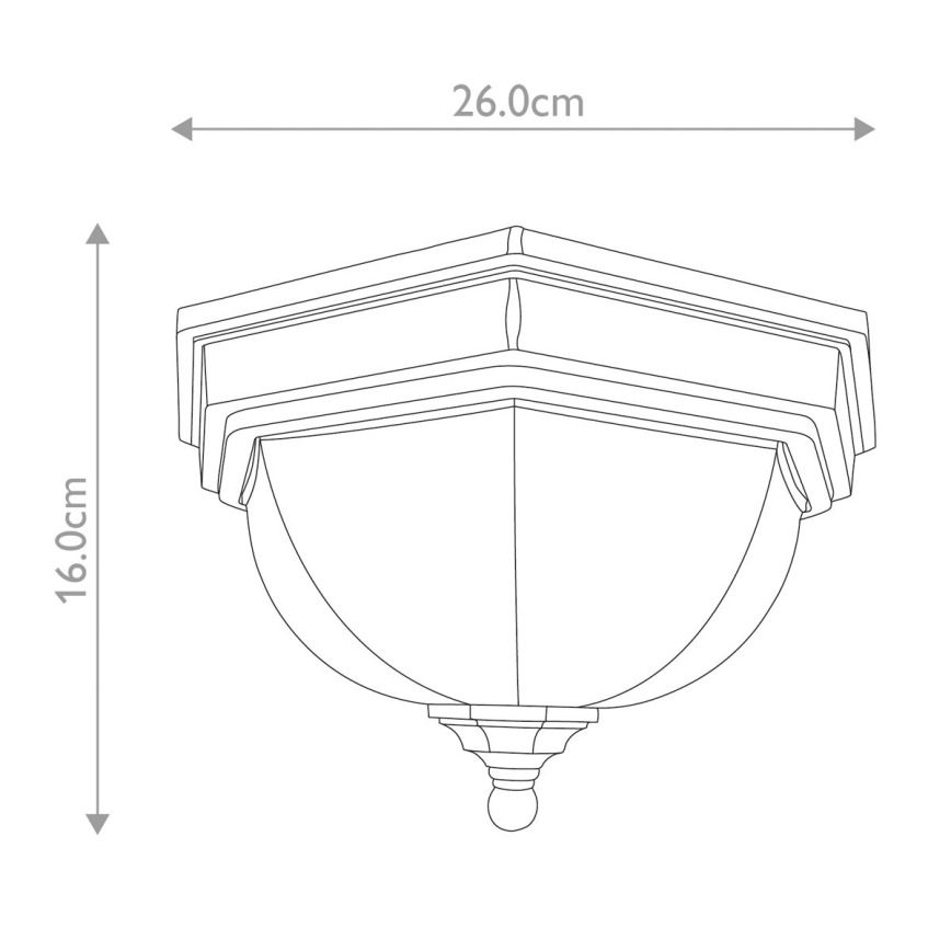 Elstead GZH-FF12 - Plafondlamp voor buiten FAIRFORD 2xE27/40W/230V IP44