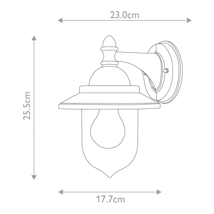 Elstead GZH-SDN2 - Wandlamp voor buiten SANDOWN 1xE27/60W/230V IP44