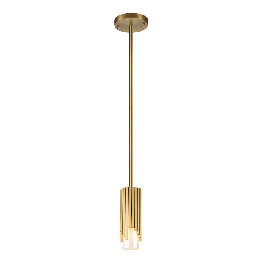 Elstead - Hanglamp met stang MARVELE 1xE14/40W/230V goudkleurig