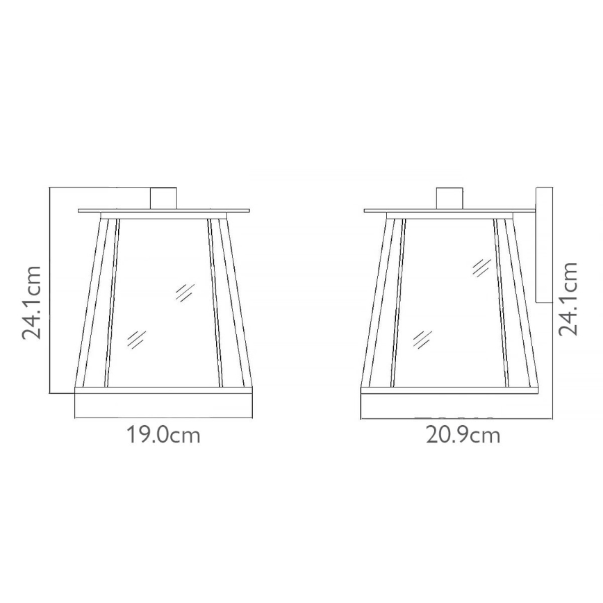 Elstead HK-WALKER2-S - Wandlamp voor buiten WALKER 1xE27/100W/230V IP44