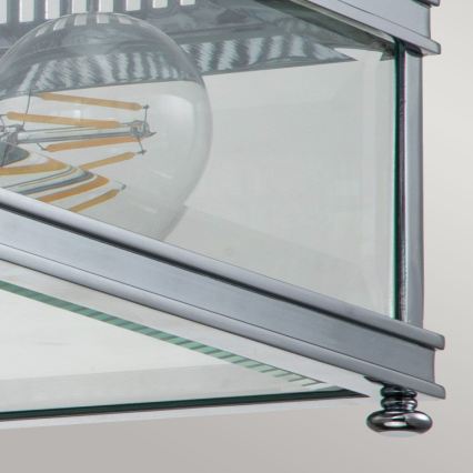 Elstead - Buitenplafondlamp HOLBORN 2xE27/60W/230V IP44 glanzend chroom