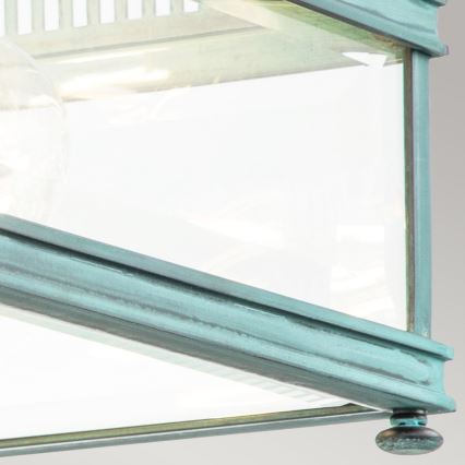 Elstead - Buitenplafondlamp HOLBORN 2xE27/60W/230V IP44 turkoois