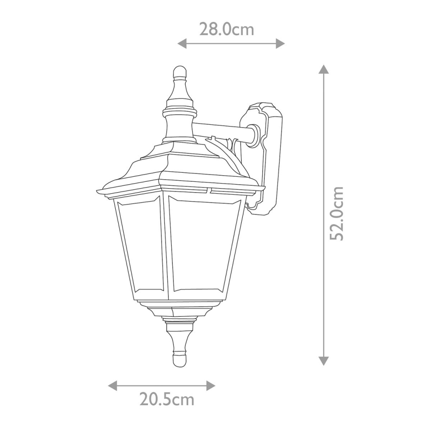 Elstead KERRY-WALL - Wandlamp voor buiten KERRY 1xE27/100W/230V IP44