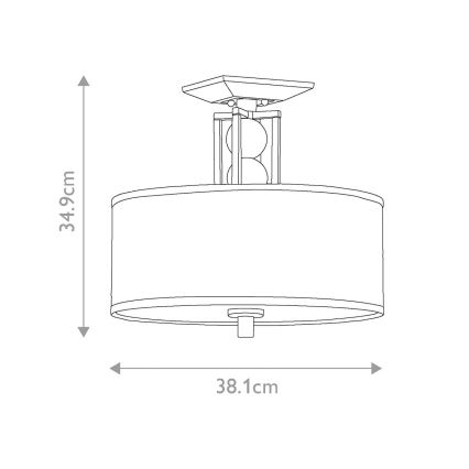Elstead KL-CELESTIAL-SF - Hanglamp voor Oppervlak Montage CELESTIAL 3xE27/100W/230V