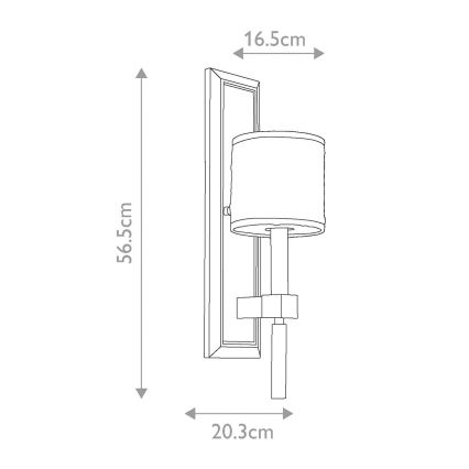 Elstead KL-CELESTIAL1 - Wandlamp CELESTIAL 1xE14/60W/230V