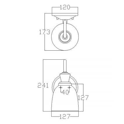 Elstead KL-CORA1-BATH - LED Badkamer wandlamp CORA 1xG9/3W/230V IP44