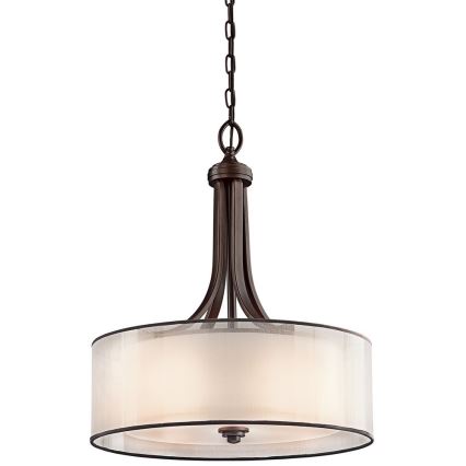 Elstead KL-LACEY-P-L-MB - Hanglamp aan een ketting LACEY 4xE27/60W/230V