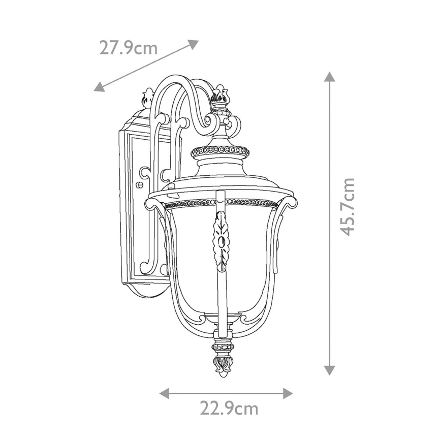 Elstead KL-LUVERNE2-M - Wandlamp voor buiten LUVERNE 1xE27/100W/230V IP44
