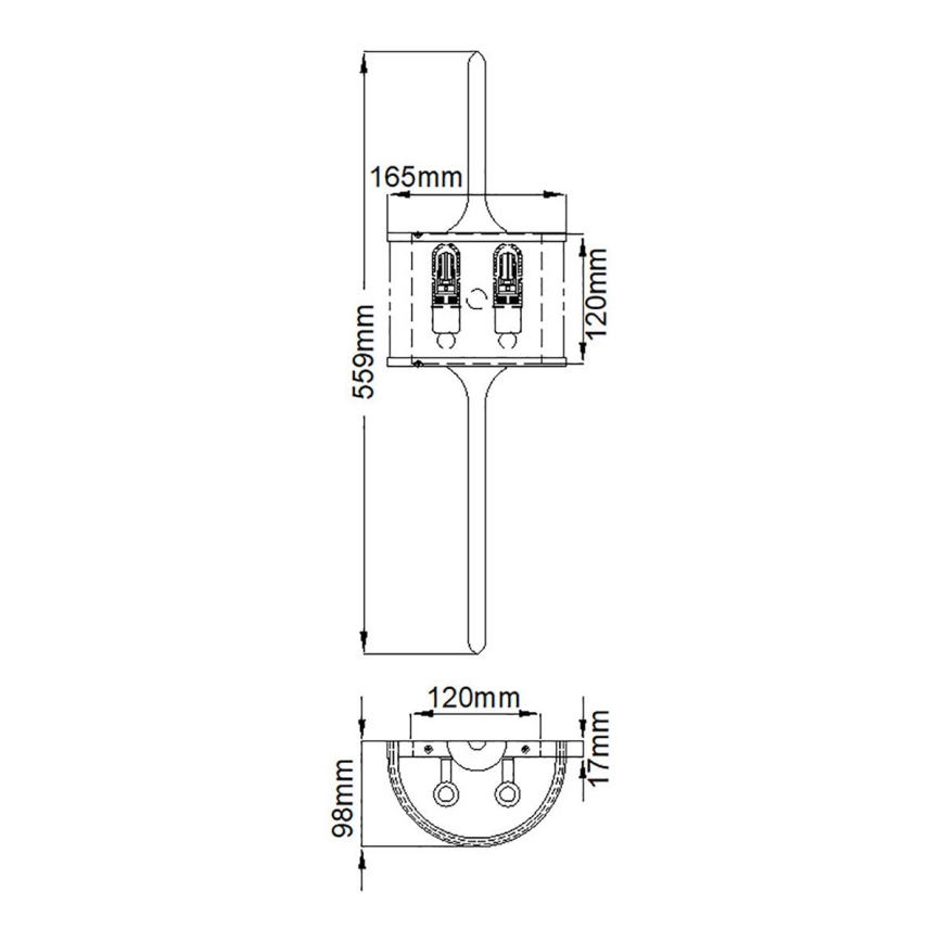 Elstead - LED Badkamerlamp MONA 2xG9/3,5W/230V IP44 mat chroom