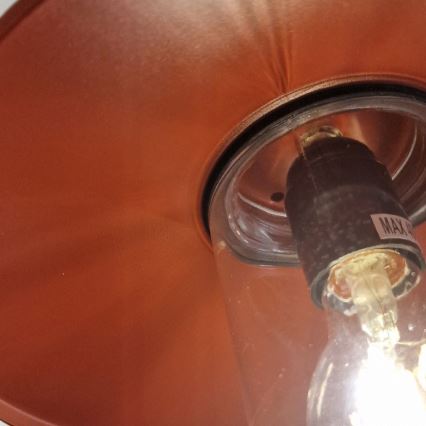 Elstead - Buitenwandlamp KLAMPENBORG 1xE27/60W/230V IP44 rood