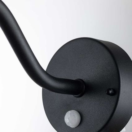 Elstead - Buitenmuurlamp met bewegingssensor KLAMPENBORG 1xE27/60W/230V IP44