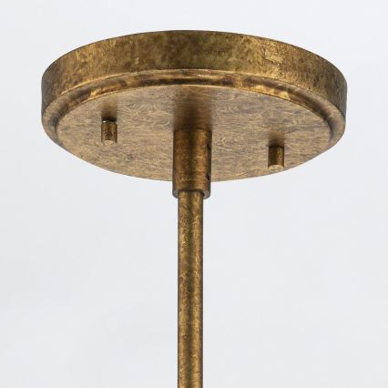 Elstead - Hanglamp met stang KRISTY 1xE27/40W/230V Ø 15,2 cm koperen