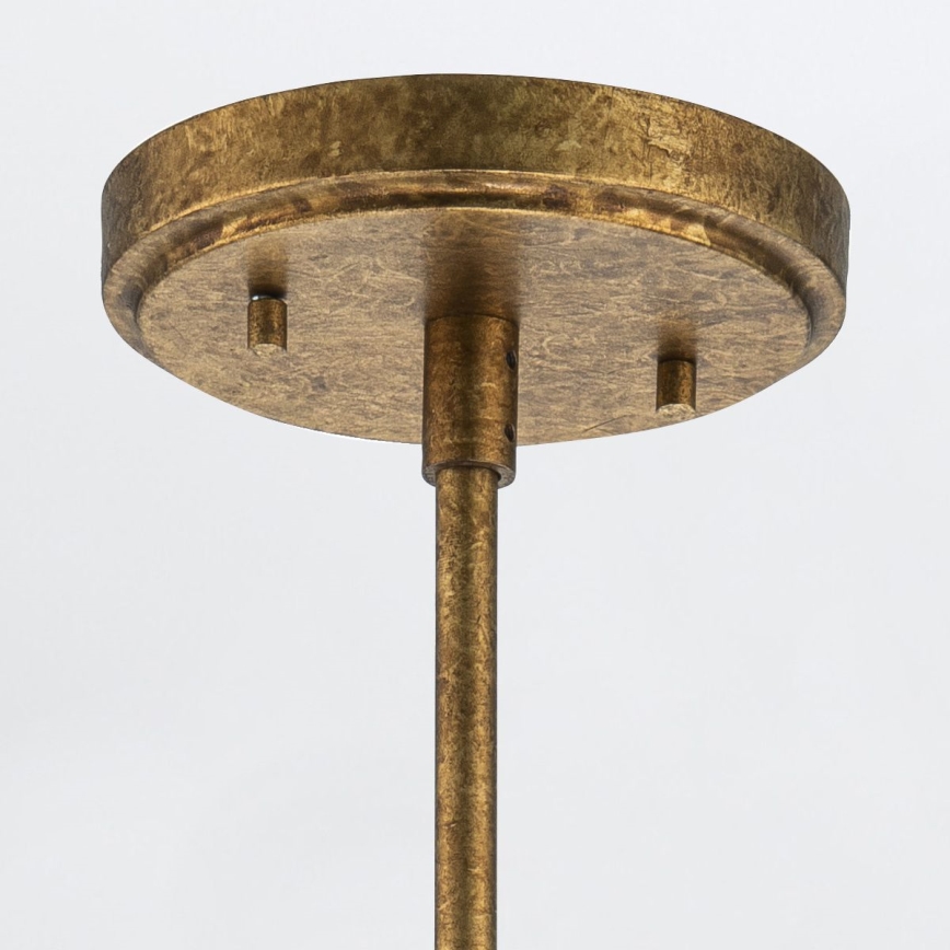 Elstead - Hanglamp met stang KRISTY 1xE27/40W/230V Ø 15,2 cm koperen