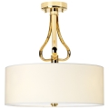Elstead - LED Badkamer hanglamp met vaste pendel FALMOUTH 1xG9/3W/230V IP44 beige/goud