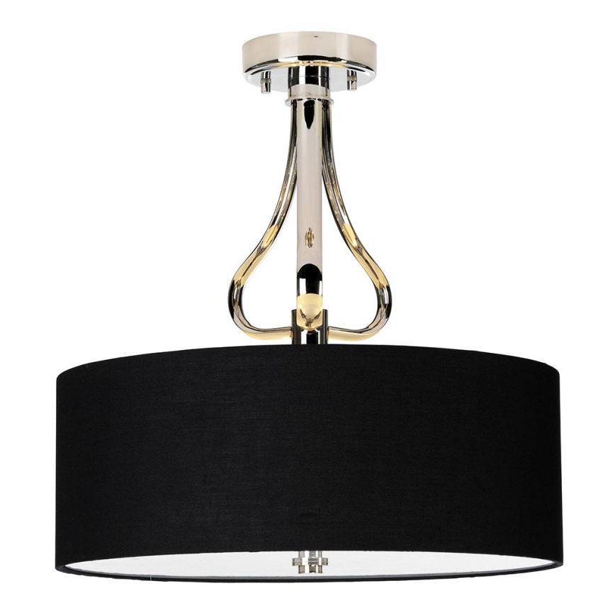 Elstead - LED Badkamer hanglamp met vaste pendel FALMOUTH 1xG9/3W/230V IP44 zwart/glanzend chroom